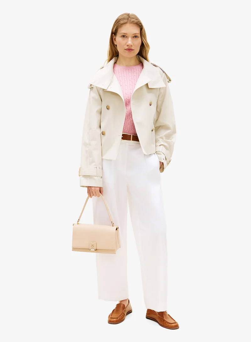 تومي هيلفيغر Monogram Pebble Grain Crossbody Bag